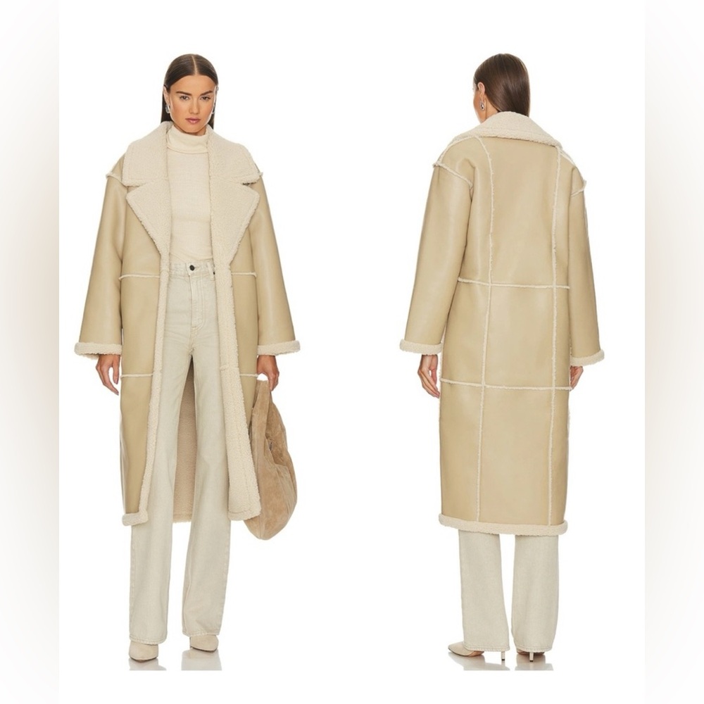 Tularosa Cream and Tan Long Coat